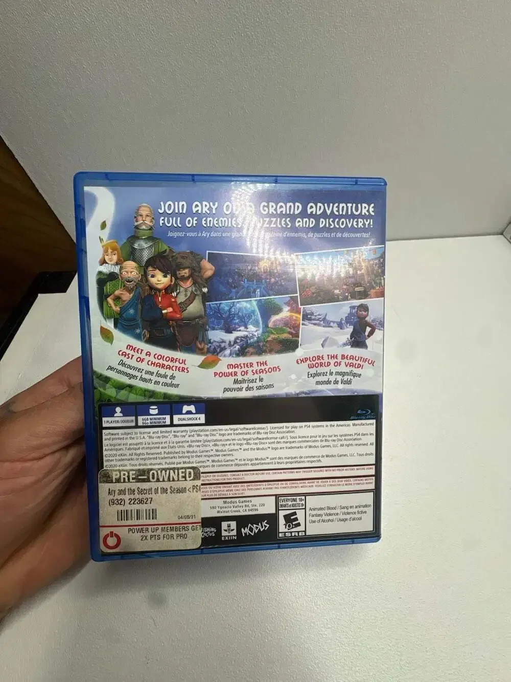 Ary and the Secret of Seasons for PlayStation 4
